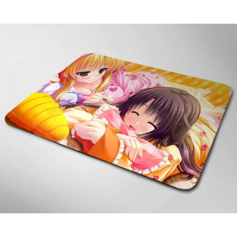 Miếng lót chuột mẫu Anime 2 Cô Gái (20x24cm)