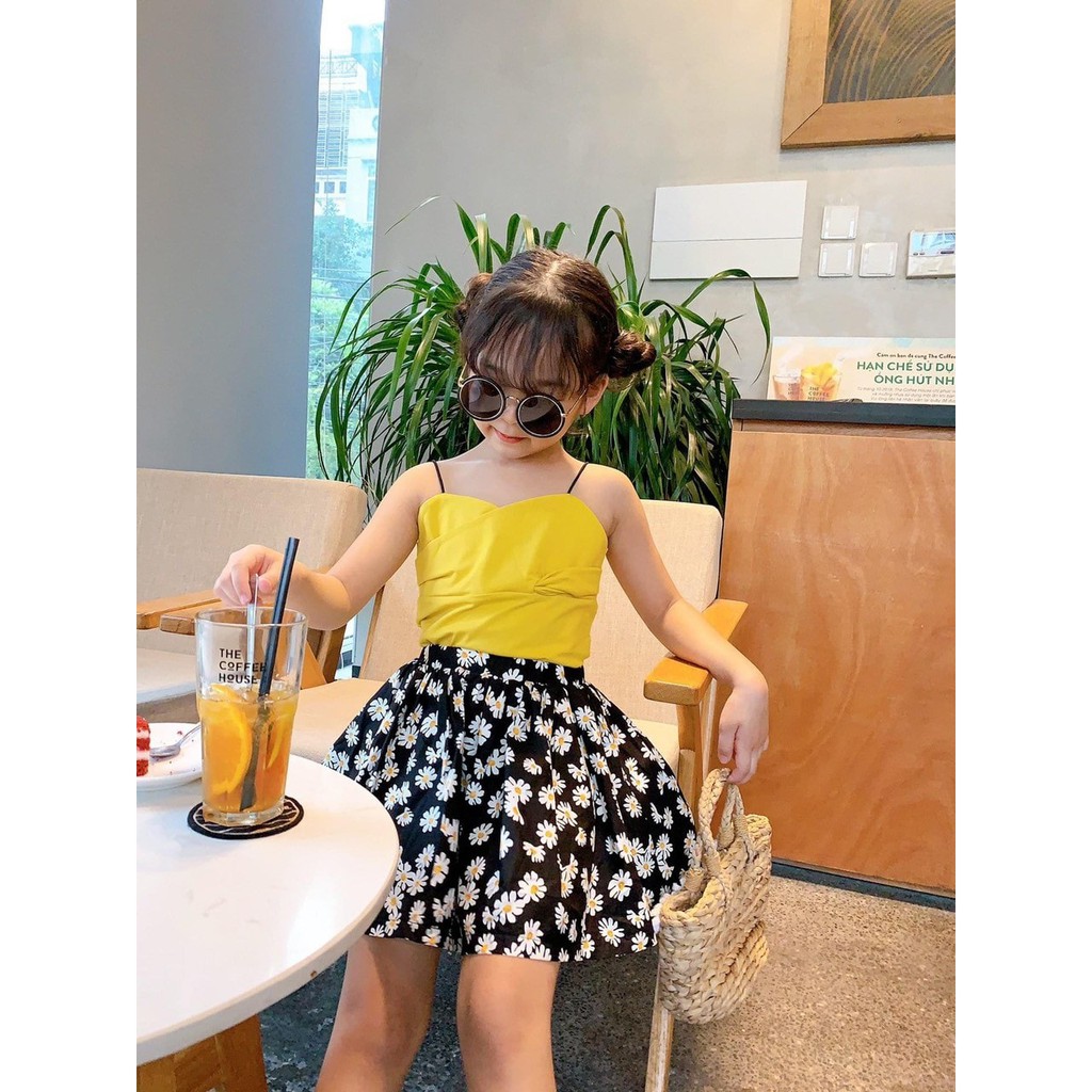 ĐẦM HOA MÙA HÈ CHO BÉ GÁI TỪ 12-35KG HÀNG CAO CẤP