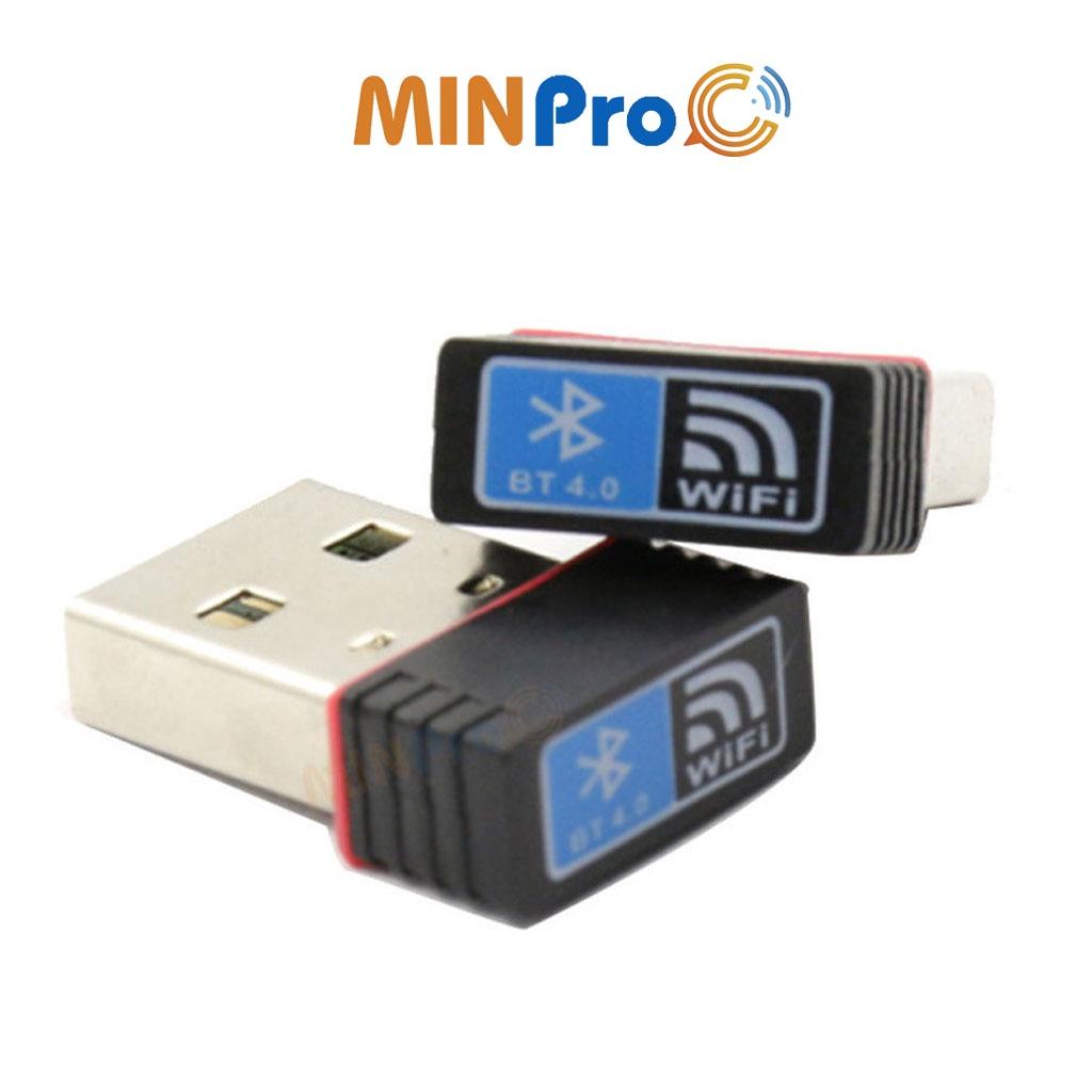 USB WIFI Bluetooth thu wifi cho máy tính bàn, laptop tốc độ cao - MINPRO