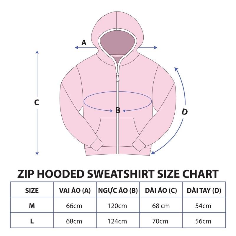 UPZ Áo Khoác Hoodie Dây Kéo In Unicorn Play Zone Chữ Bảy Màu (Hồng)