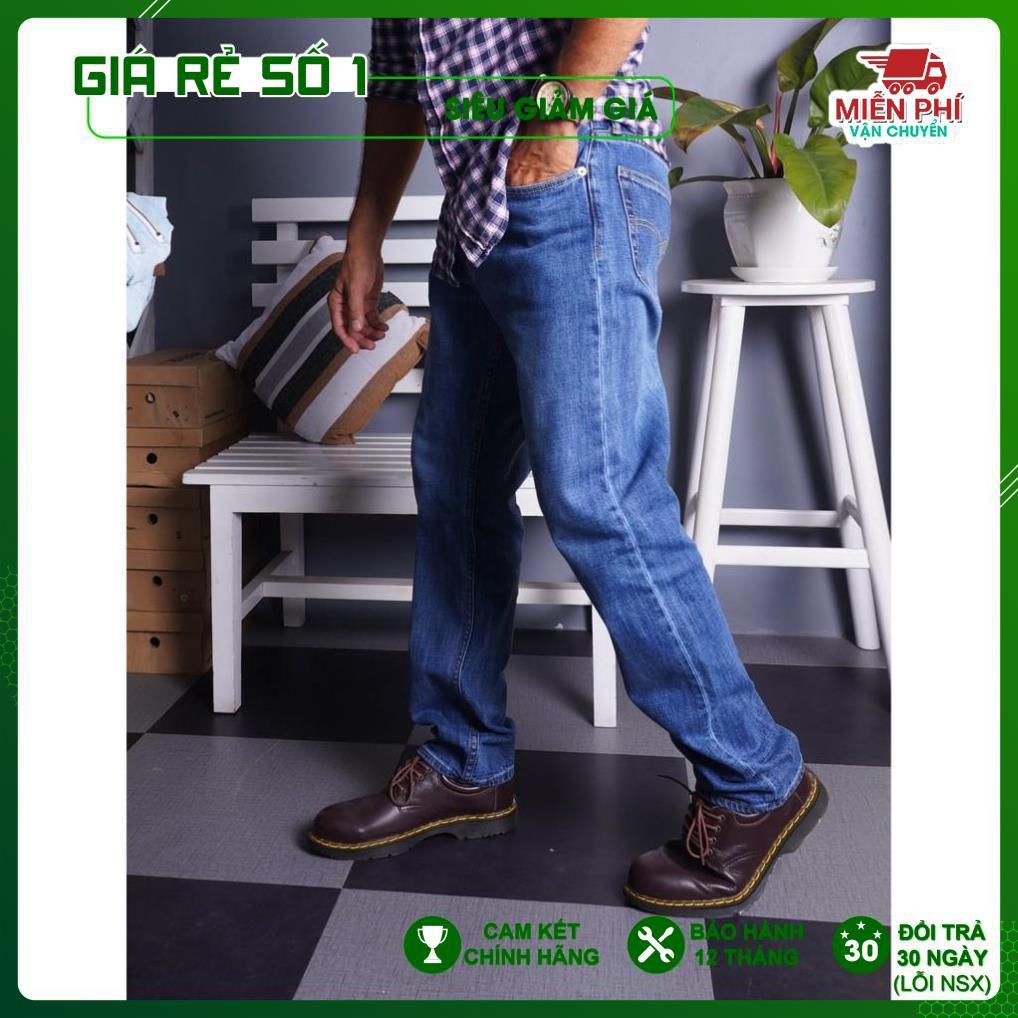 Quần bò Jeans ống đứng Cambodia co giãn nhẹ