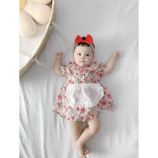 body hoa hồng kèm tuban bé gái