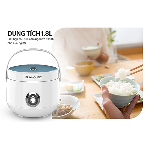Nồi cơm nắp gài Sunhouse SHD8606 - Hàng Chính Hãng