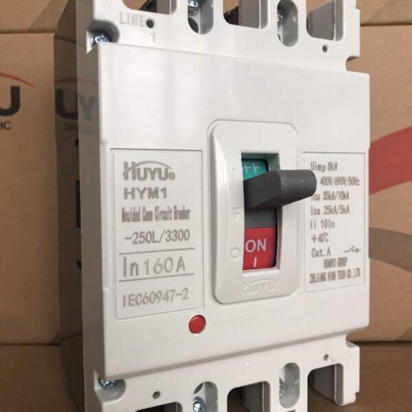 Áp tô mát khối HUyu HYM1-250L 3P 160A 25kA