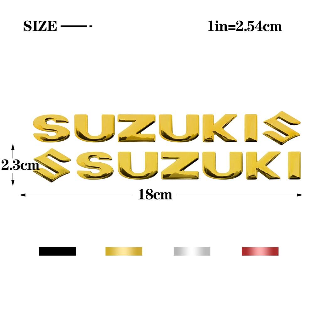 Decal 3d Chữ Suzuki Trang Trí Xe Hơi Xe Máy