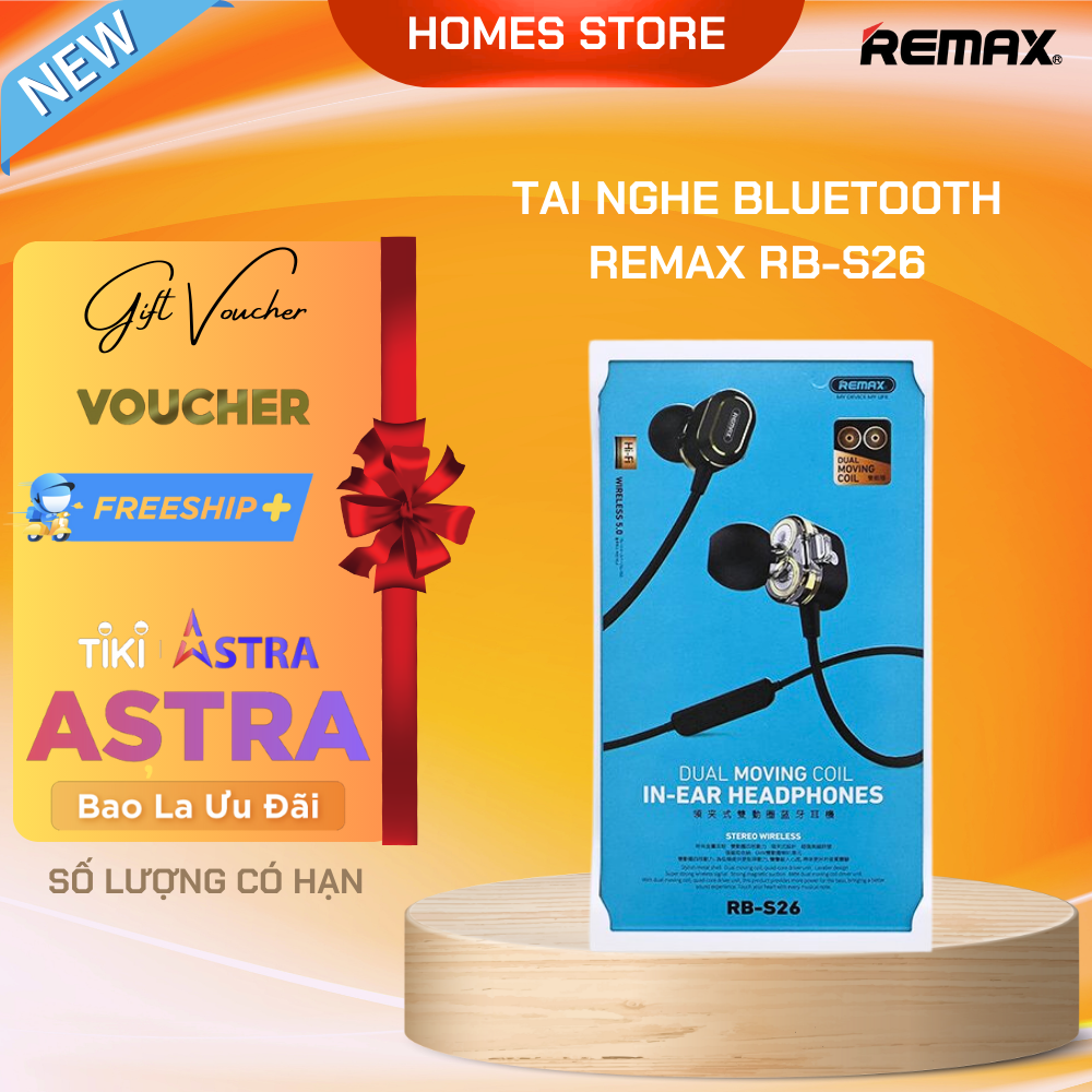 Tai Nghe Bluetooth Thể Thao REMAX RB-S26 - Hàng Chính Hãng