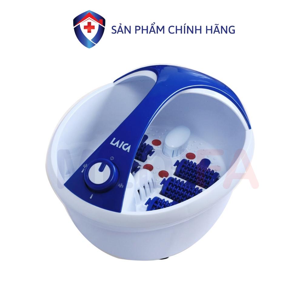 Bồn ngâm chân massage Laica PC1018B đa tính năng mát xa hồng ngoại, làm nóng, sủi nước | BH 12 tháng