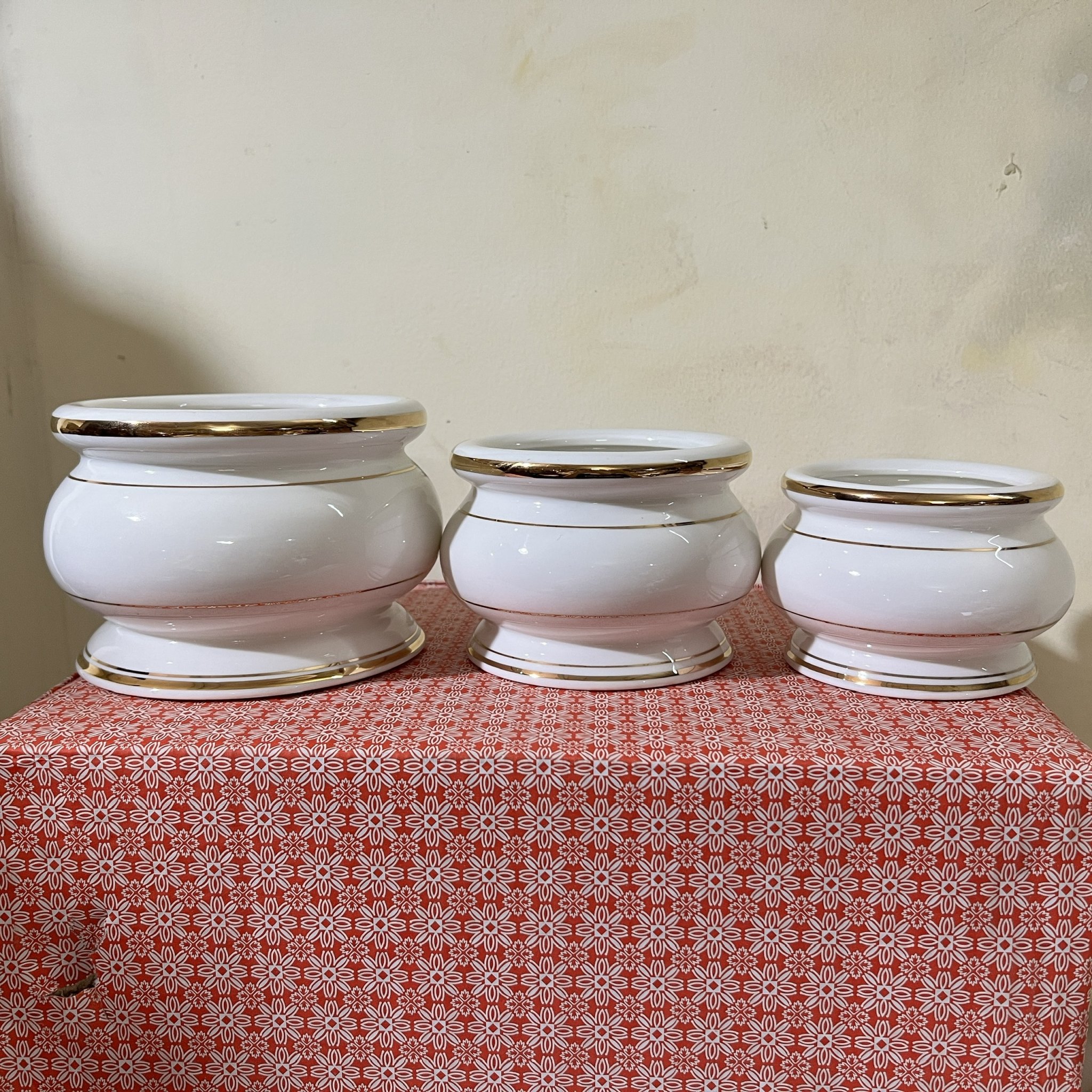 Bát nhang sứ họa tiết đá hoa cương 3 cỡ