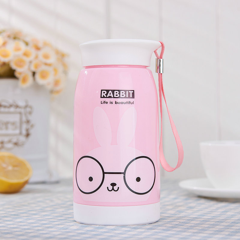 Bình uống nước 500ml cho bé đi học, đi chơi có nắp vặn (giao màu ngẫu nhiên)