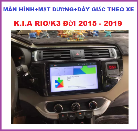 Màn Hình 9 inch kết nối wifi ram2G-rom32G Cho Xe K.I.A RIO/K3. 2015-2019 - Chạy Android Tiếng Việt, điều khiển giọng nói, Xem Camera Lùi, Đầu Màn hình DVD Kèm Mặt Dưỡng dây giắc Cho Xe K.I.A RIO/K3