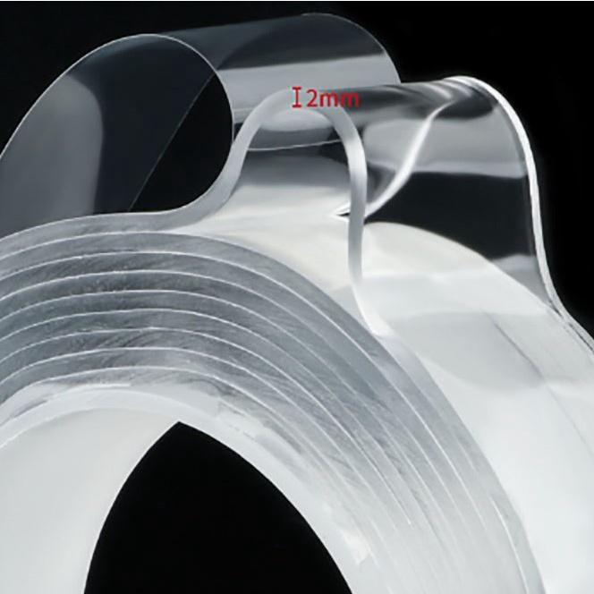 Băng keo 2 mặt siêu bán dính đa năng, băng dính trong suốt siêu bền