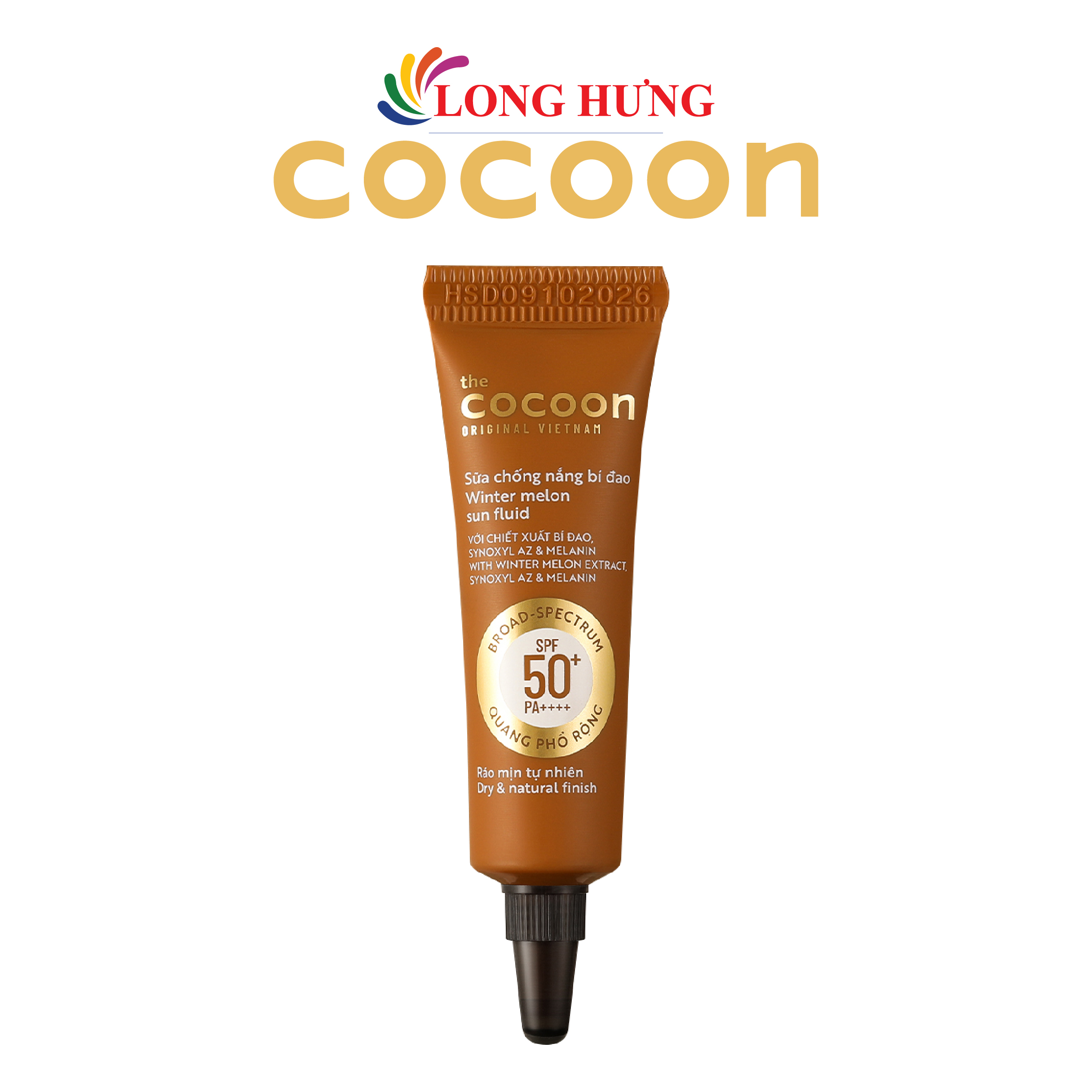 Sữa chống nắng bí đao Cocoon Winter Melon Sun Fluid SPF 50+ PA++++ (5ml/15ml/50ml) - Hàng chính hãng