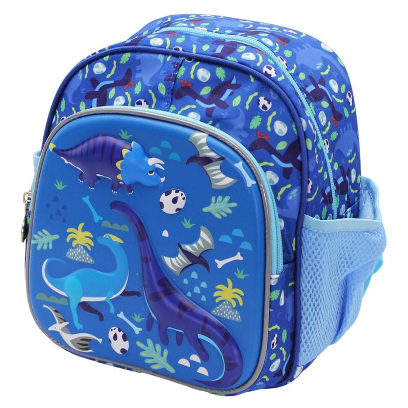 Ba Lô Bé Trai Học Sinh - Hình Khủng Long - Hong Sheng 1001 - Màu Xanh Dương