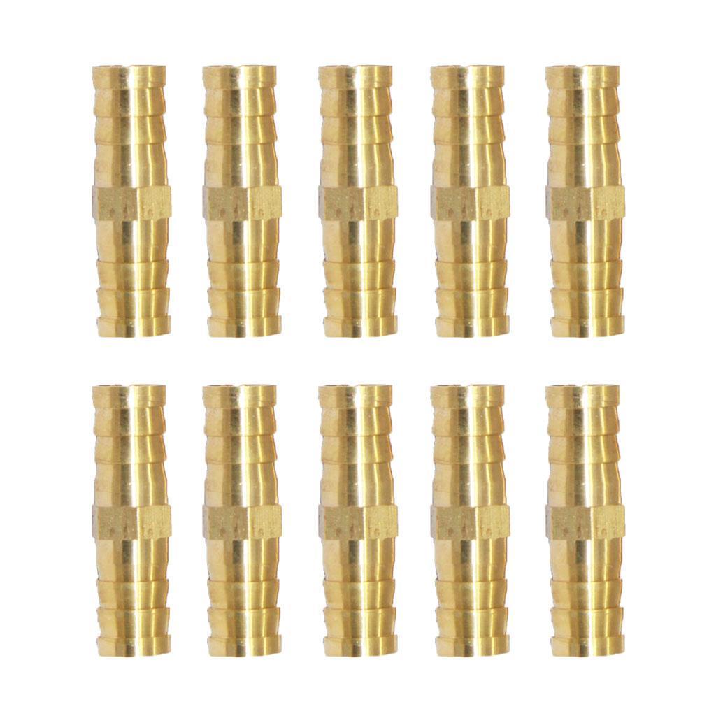 40x Brass Barbed Hose Tube Pipe Pagoda Fitting Coupler Connector 6mm-6mm