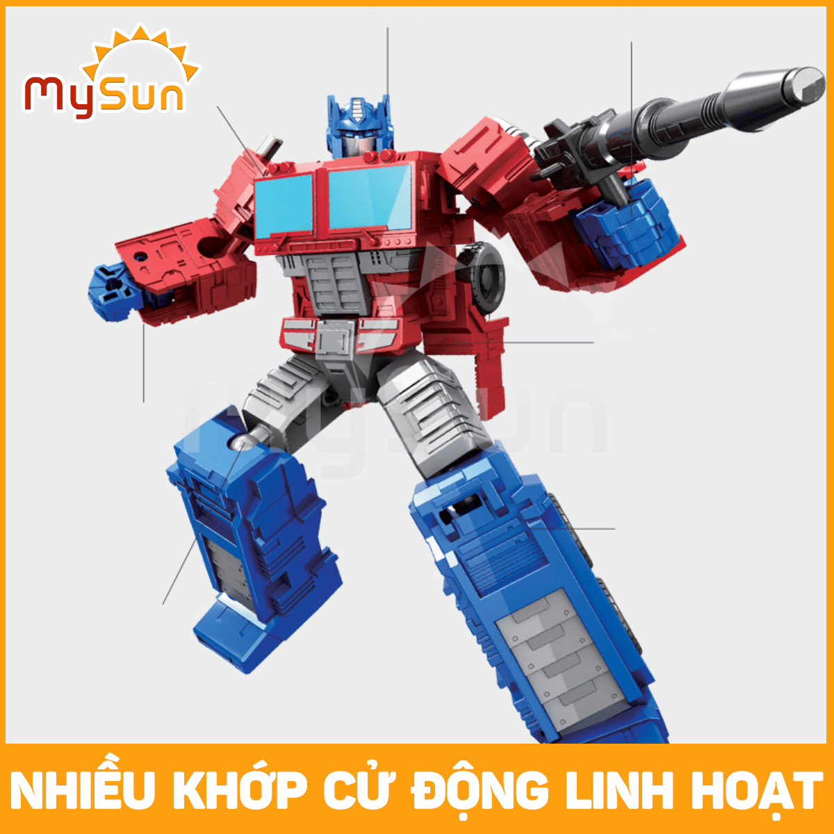 Đồ chơi mô hình Robot biến hình xe ô tô Transformer Optimus Prime, Bumblebee MySun