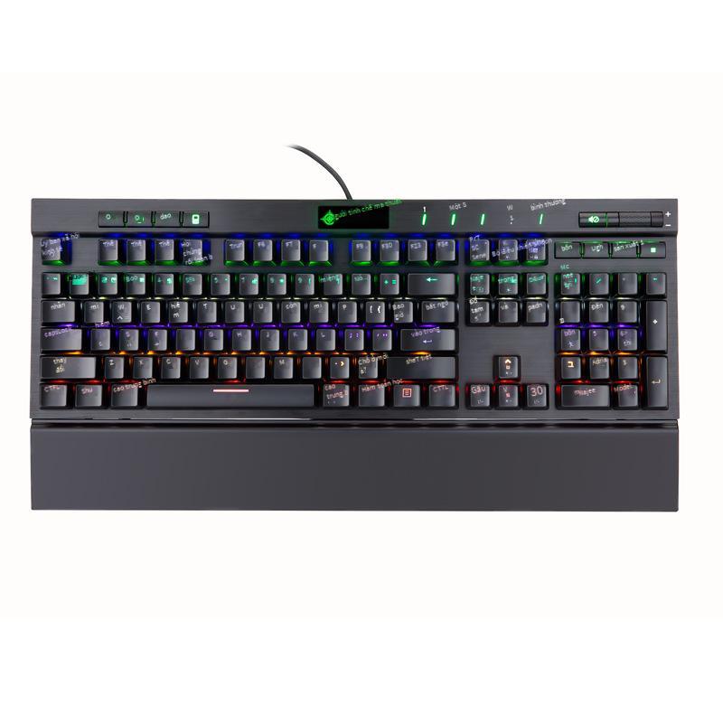 Ưu Đãi Demon Refiner MK12 Bàn Phím Cơ 104 Phím Đèn Nền LED Bàn Phím Giao Hưởng Quán Cà Phê Internet Trò Chơi Đặc Biệt Bàn Phím Cơ