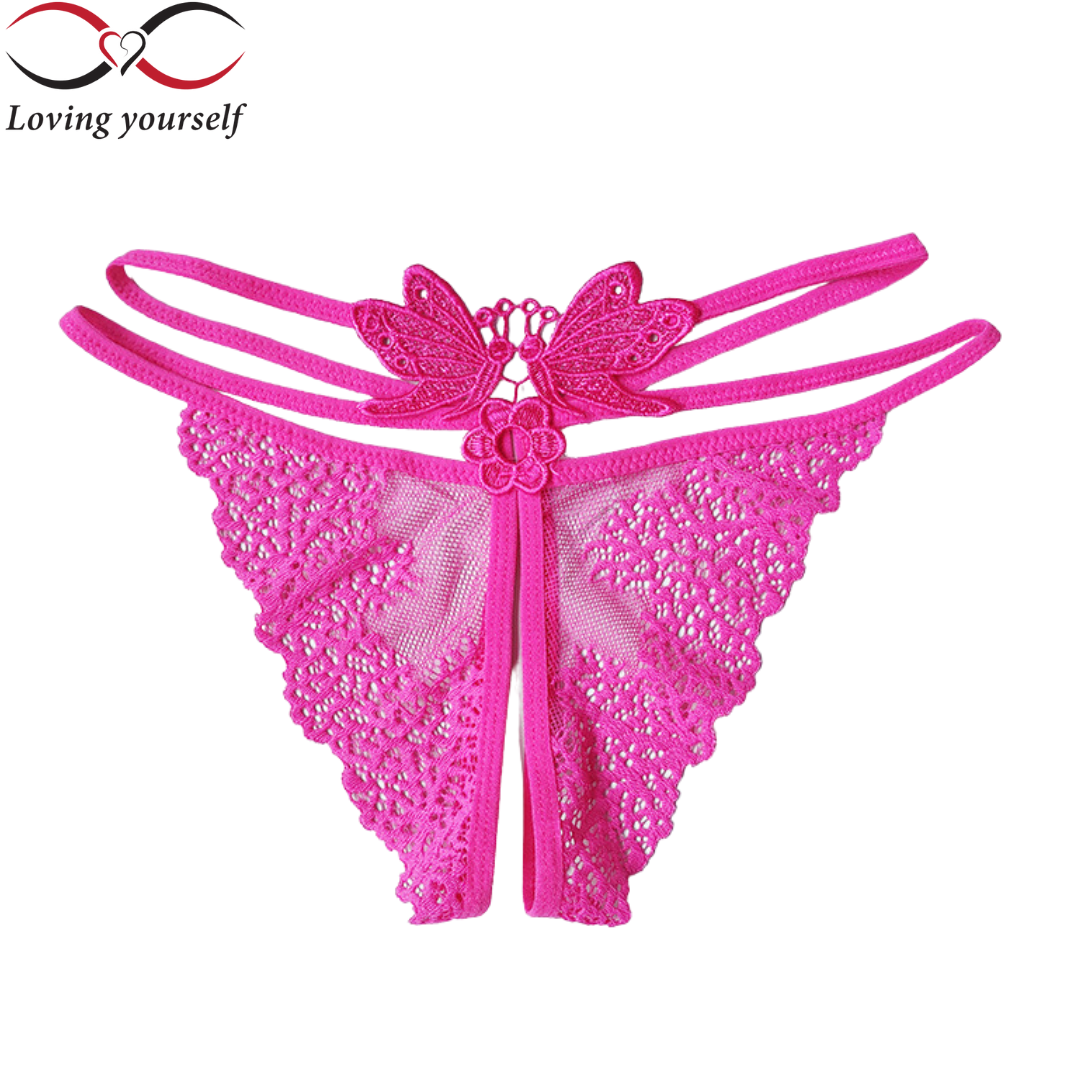 Combo 2 quần lót lọt khe ren hở mông, quần chip nữ, quần lót nữ sexy không đáy, hở đáy gợi cảm quyến rũ LYEQ070