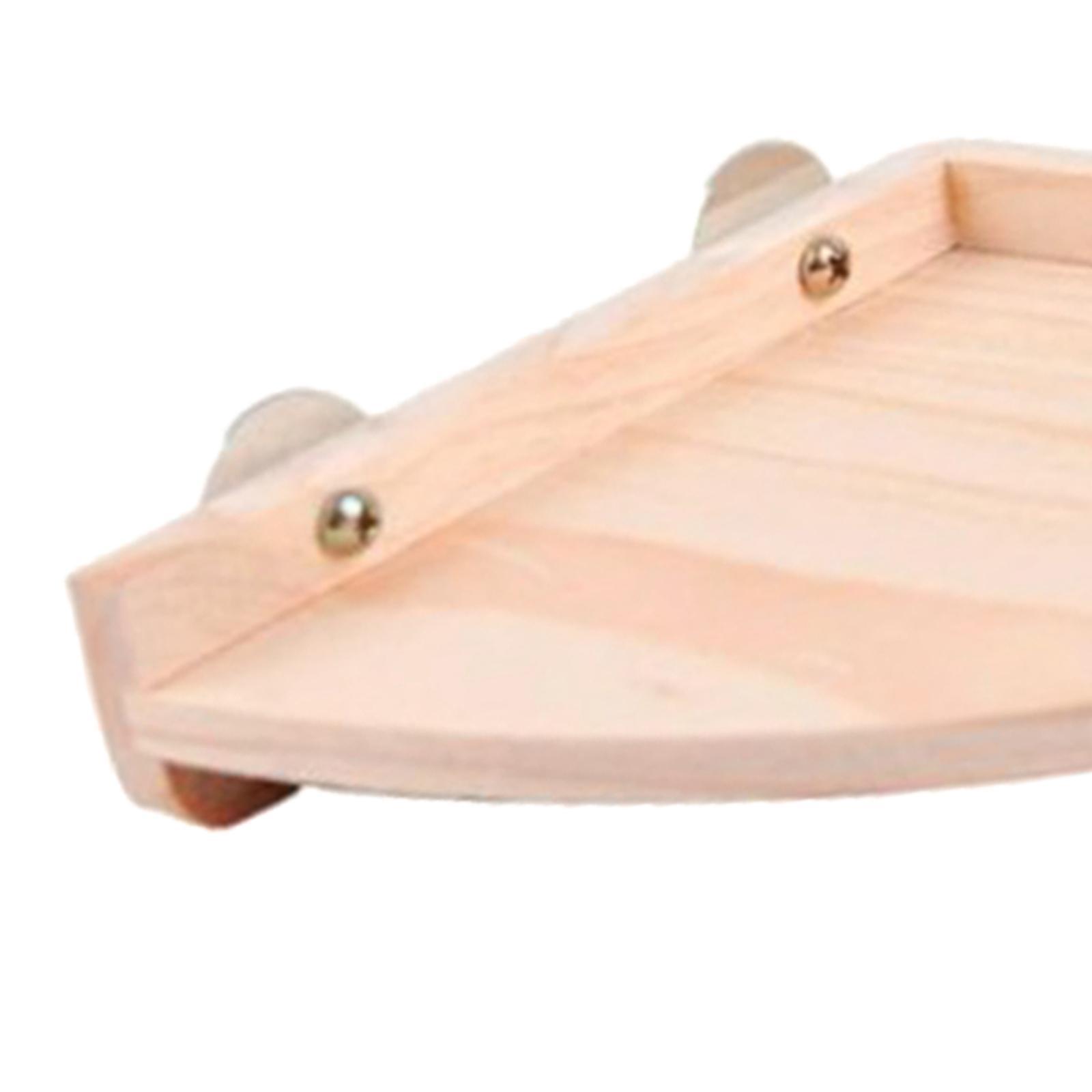 Hamster Cage Corner Platform Wooden Stand Chinchilla Small Animal Parrot