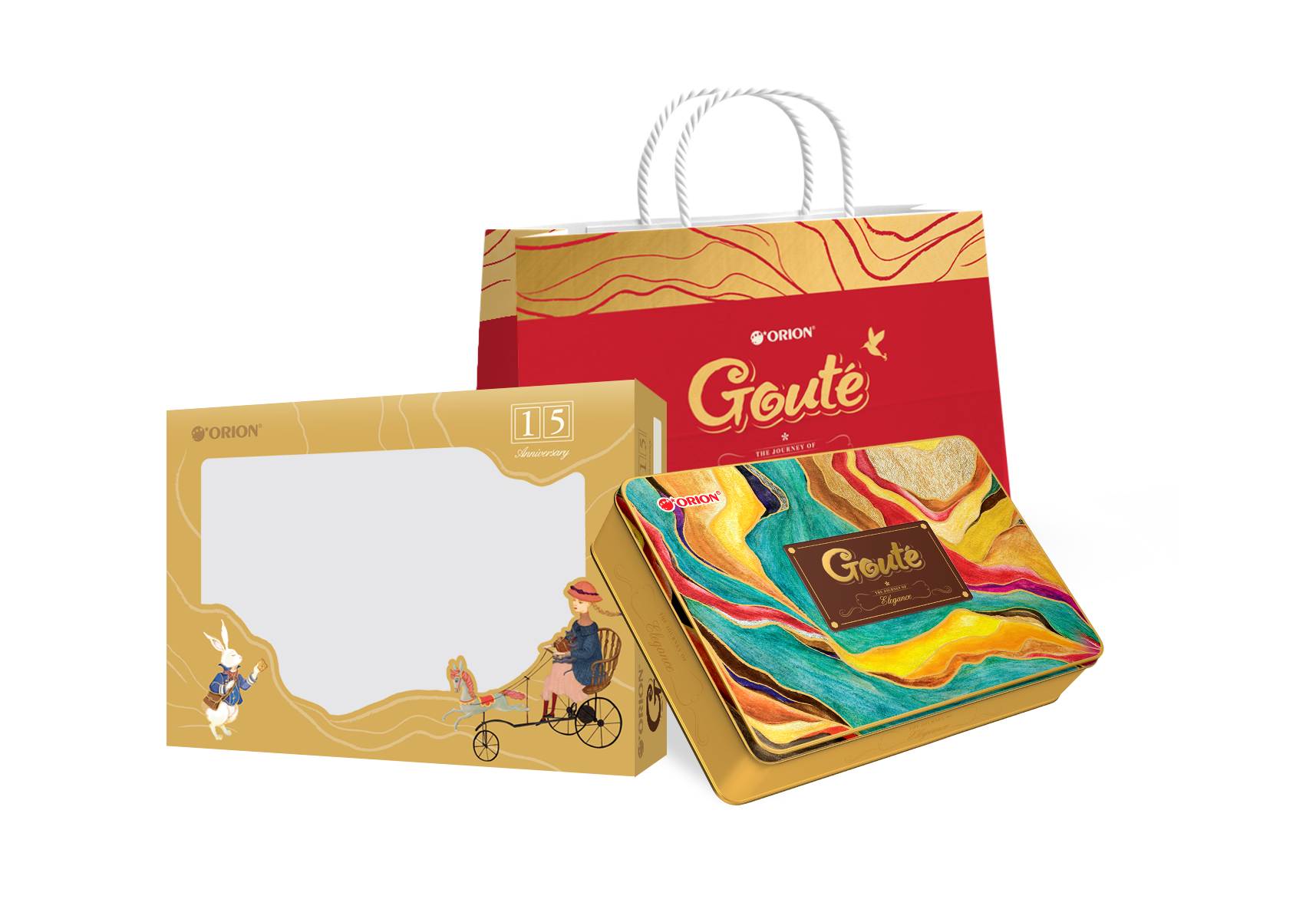 Hộp 12 gói bánh GOUTE HỘP THIẾC 475.2g