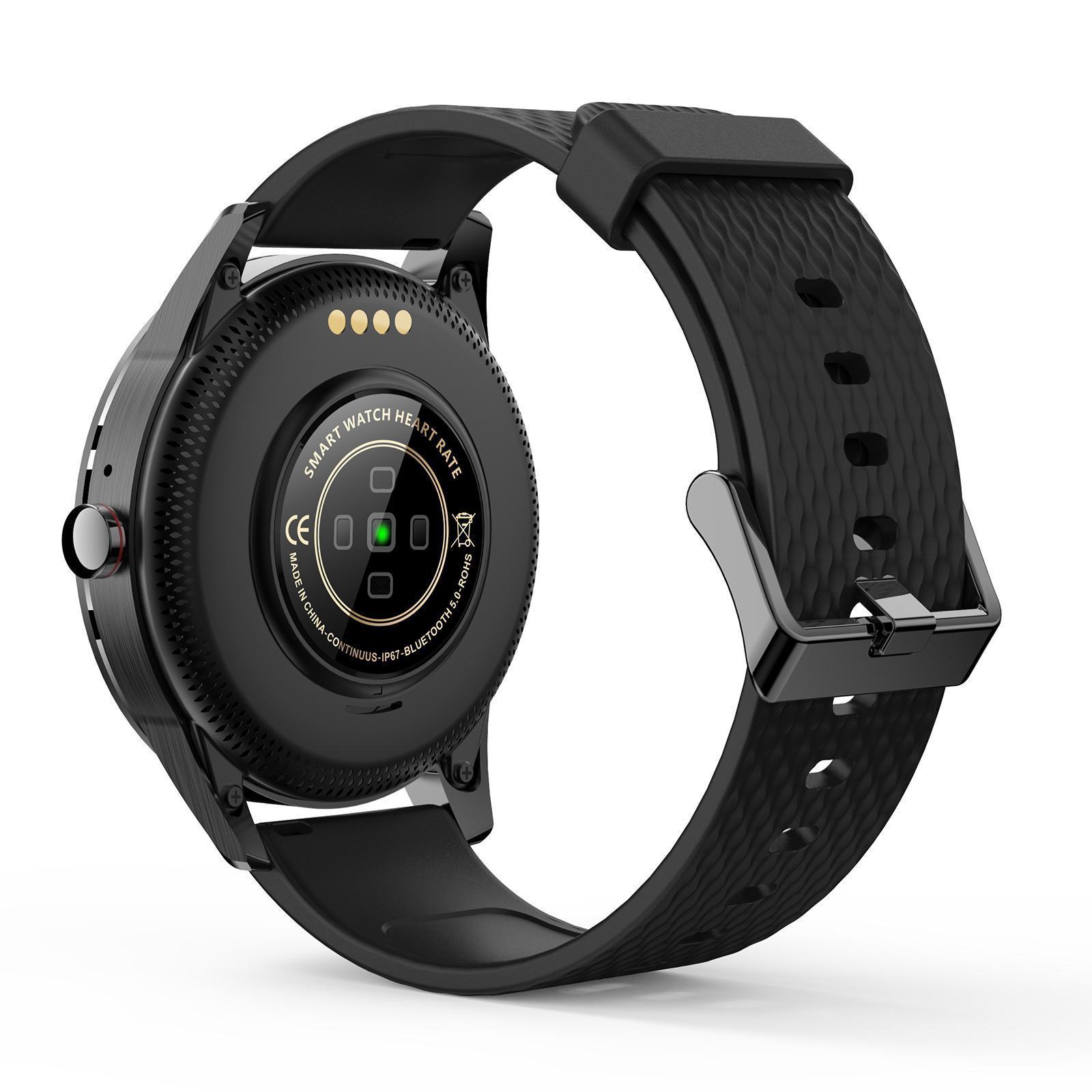 Bluetooth Smart Watch Waterproof Pedometer Sleep Monitor for Android IOS Black