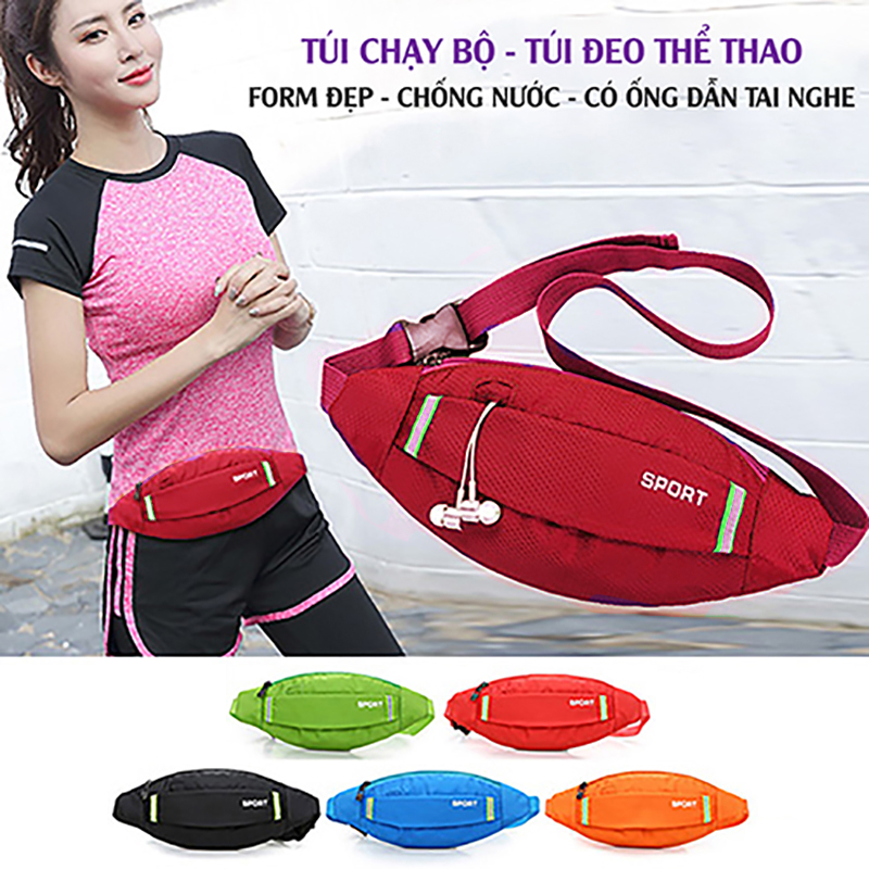 Túi Bao Tử Đeo Hông Gọn Nhẹ Thoáng Khí Unisex Thể Thao Thời Trang Cá Tính