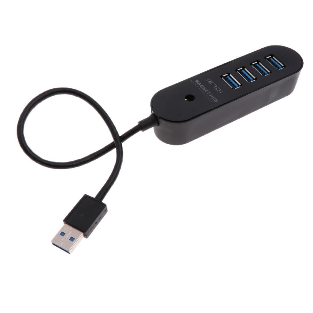 High Speed ABS USB Power Adapter Hub With 4 USB 3.0 Ports For Charging