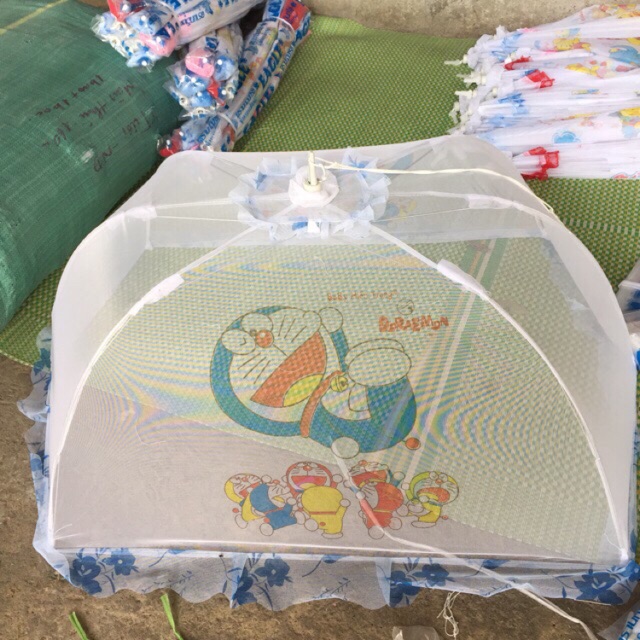 Màn chụp họa tiết dây kéo chống muỗi cho bé sơ sinh kích thước 115x75x60cm