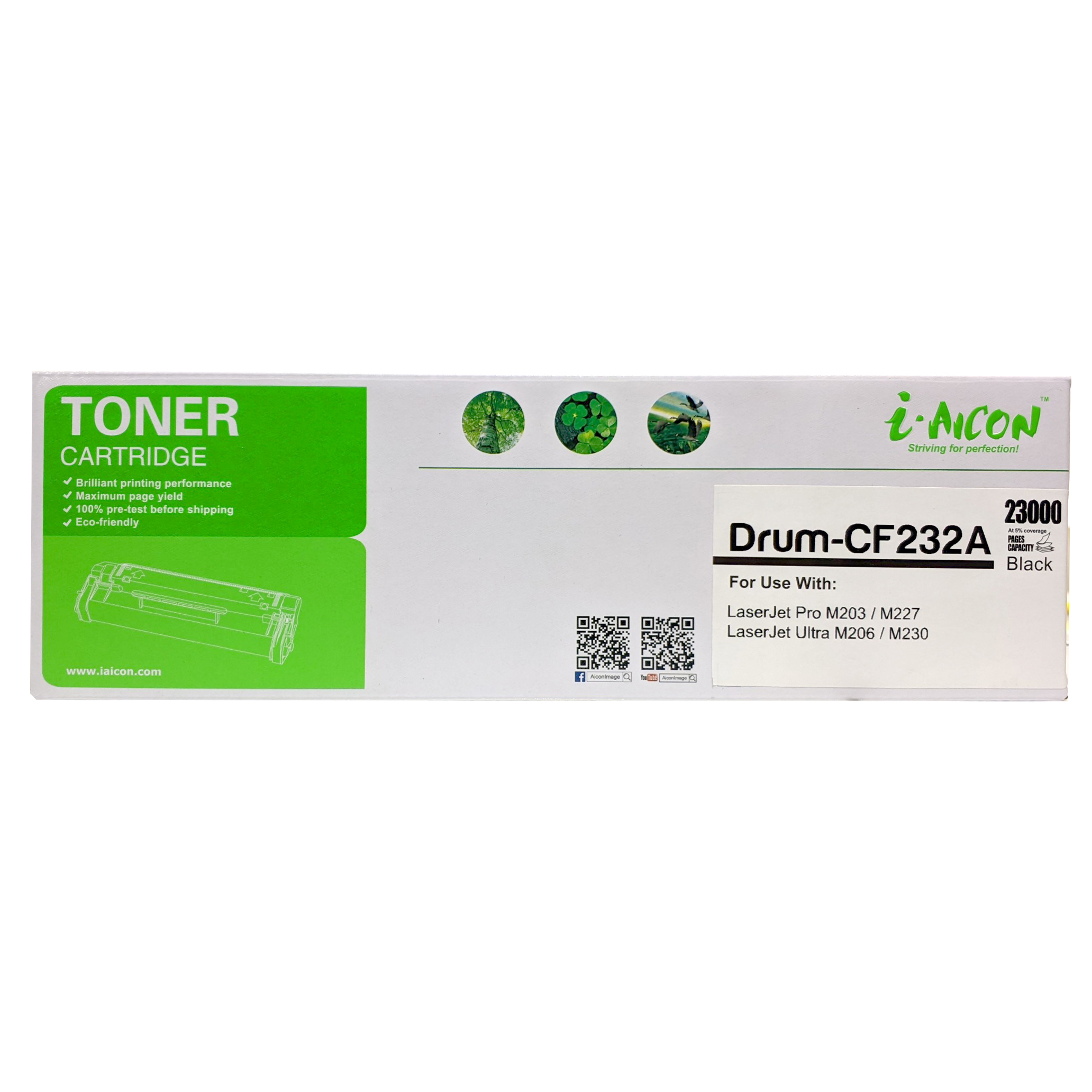 [hàng chính hãng] Cụm trống 32A thương hiệu I.aicon mã CF232A dùng cho máy  in HP 203DN, HP 203DW, HP M227FDW, HP M227SDN, HP 227FDN. Tuổi thọ 23000 trang, vận hành êm ái ổn định, bản in đẹp nét, tương thích hoàn toàn thiết bị