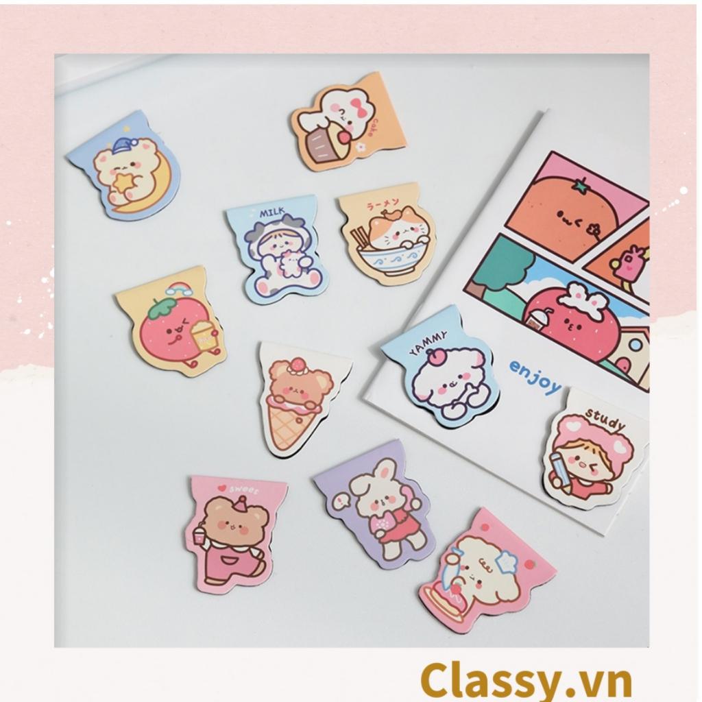 Gương trang điểm cầm tay mini 2 mặt bỏ túi kèm lược, Gương cầm tay mini Hàn Quốc siêu cute, Gương hoạt hình PK569