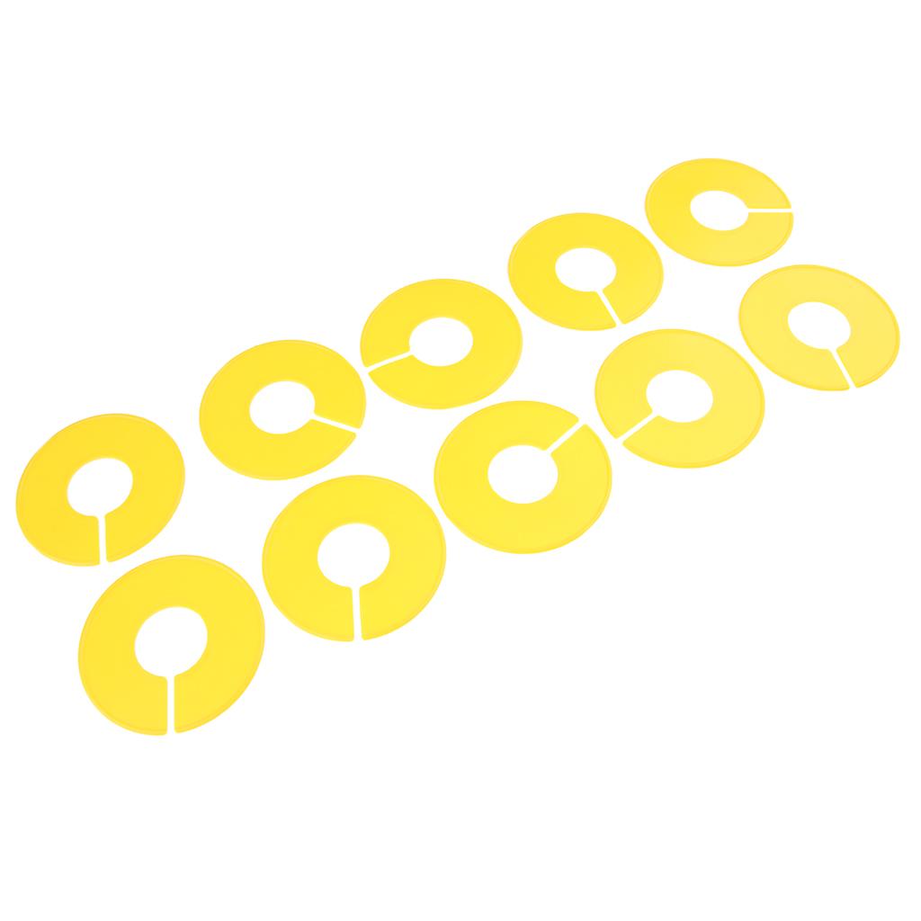 10Pack Quần áo Giá đỡ Kích Thước Bộ Chia Tủ Quần áo Vòng Treo Quần áo Bộ Chia
