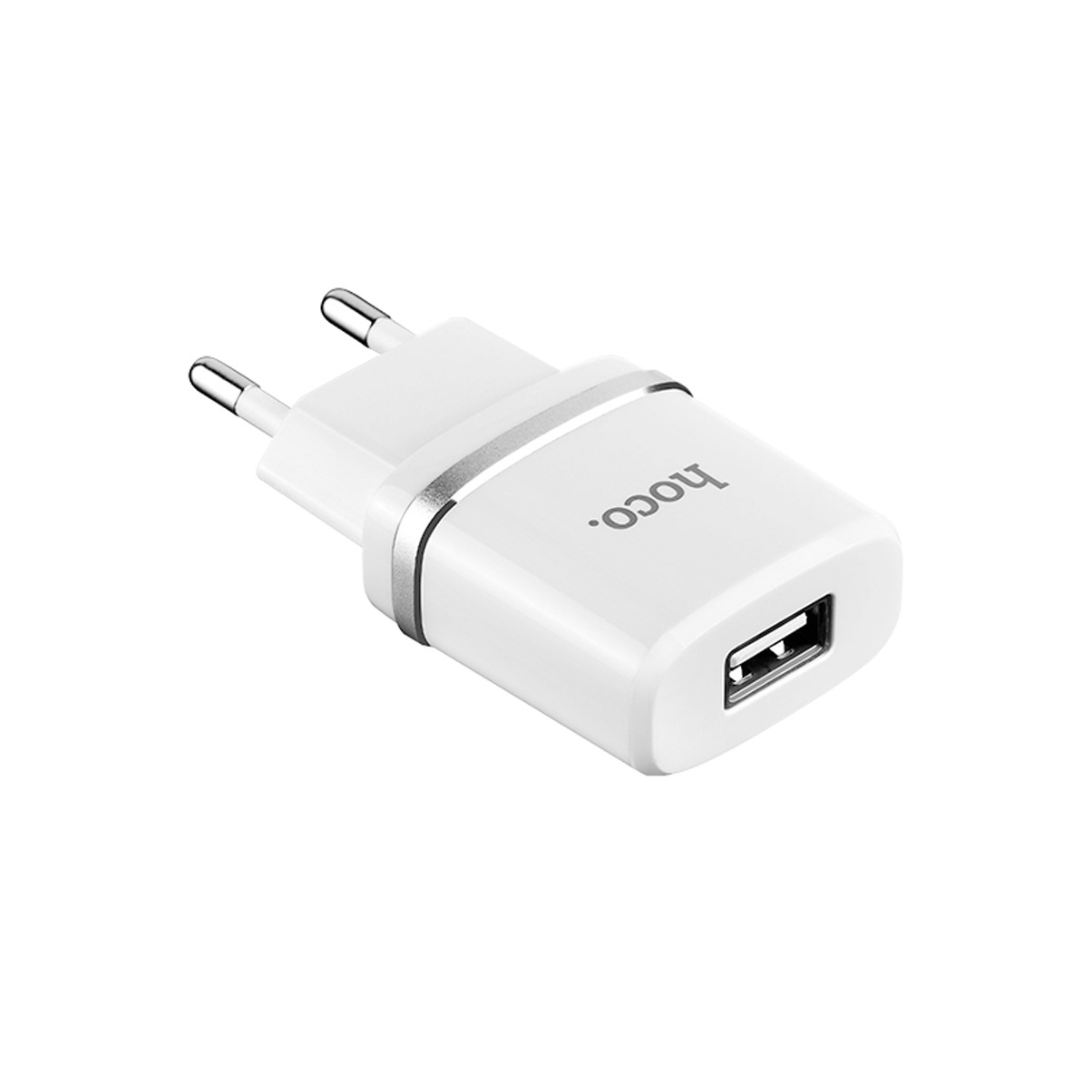 Củ Sạc 2.4A Hoco C11 1 Cổng USB 1A + Tặng Gía Đỡ Điện Thoại Mini - Chính Hãng