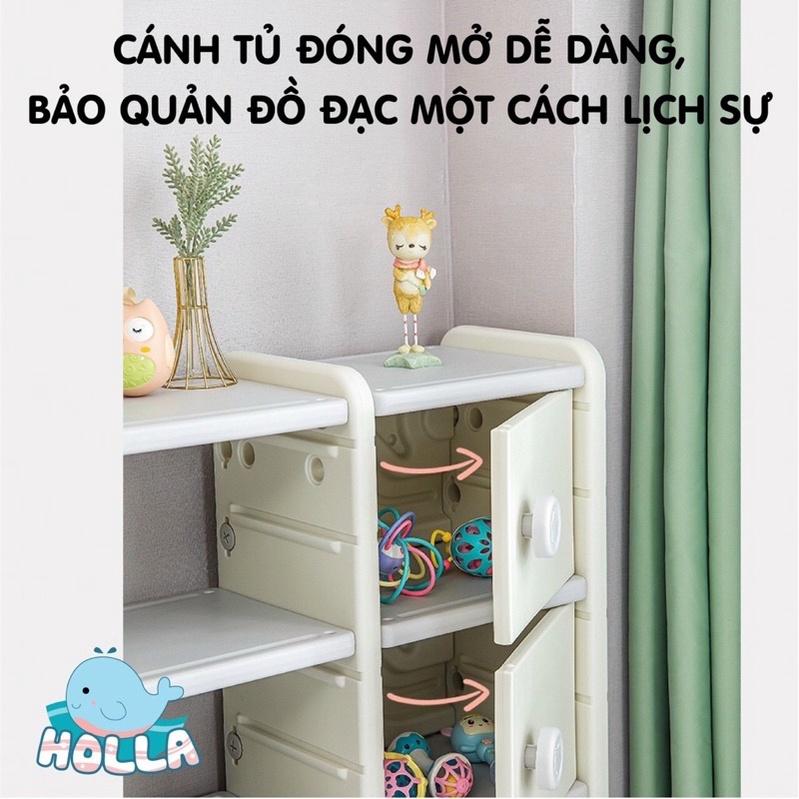 Tủ kệ đựng đồ chơi cho em bé hình ô tô HOLLA chính hãng