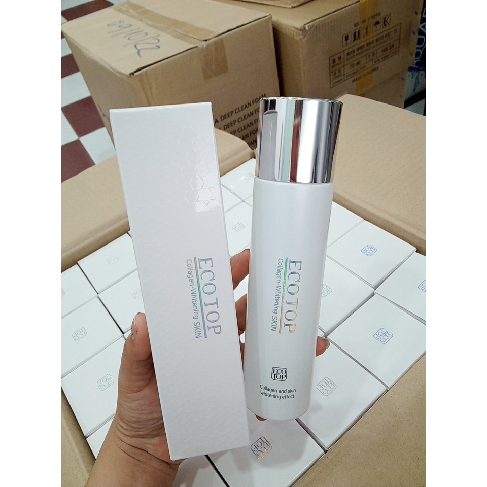 Nước hoa hồng collagen dưỡng trắng da Ecotop Collagen Whitening Skin 150ml