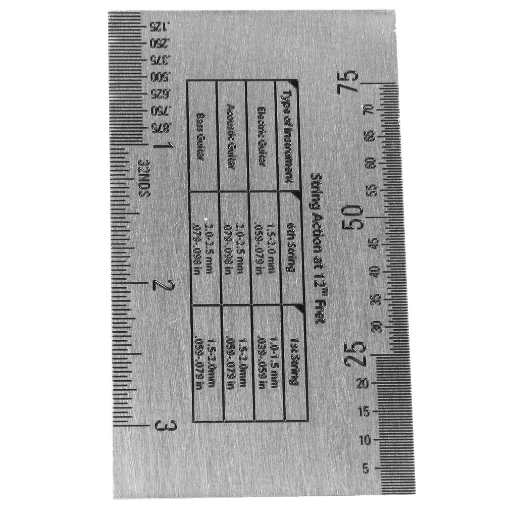 String Action Ruler Gauge Electric Guitar Luthier Tool
