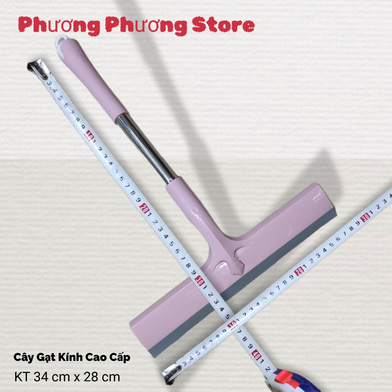 Cây gạt nước có tay cầm silicon làm sạch đa năng không trơn trượt để lau cửa sổ / gương / kính