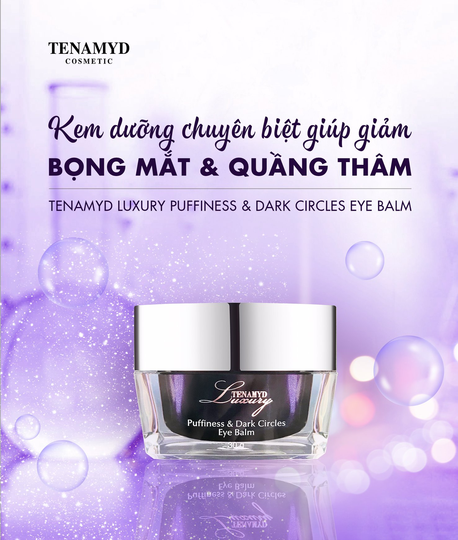 Kem Dưỡng Chuyên Biệt Giúp Giảm Bọng Mắt &amp; Quầng Thâm TENAMYD Luxury Puffiness &amp; Dark Circles Eye Balm 30g