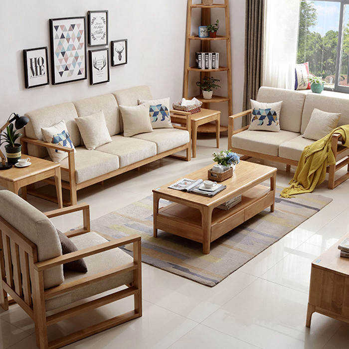 Bàn Sofa Hiện đại tiện ích đa năng Cao cấp sang trọng Bàn trà có ngăn kéo chất liệu gỗ tự nhiên 120x60cm CF22 BGA022