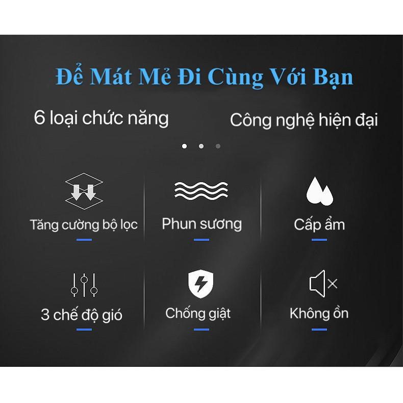 Quạt Điều Hòa Mini - Máy Điều Hòa Phun Sương Tạo Độ Ẩm - Siêu Mát