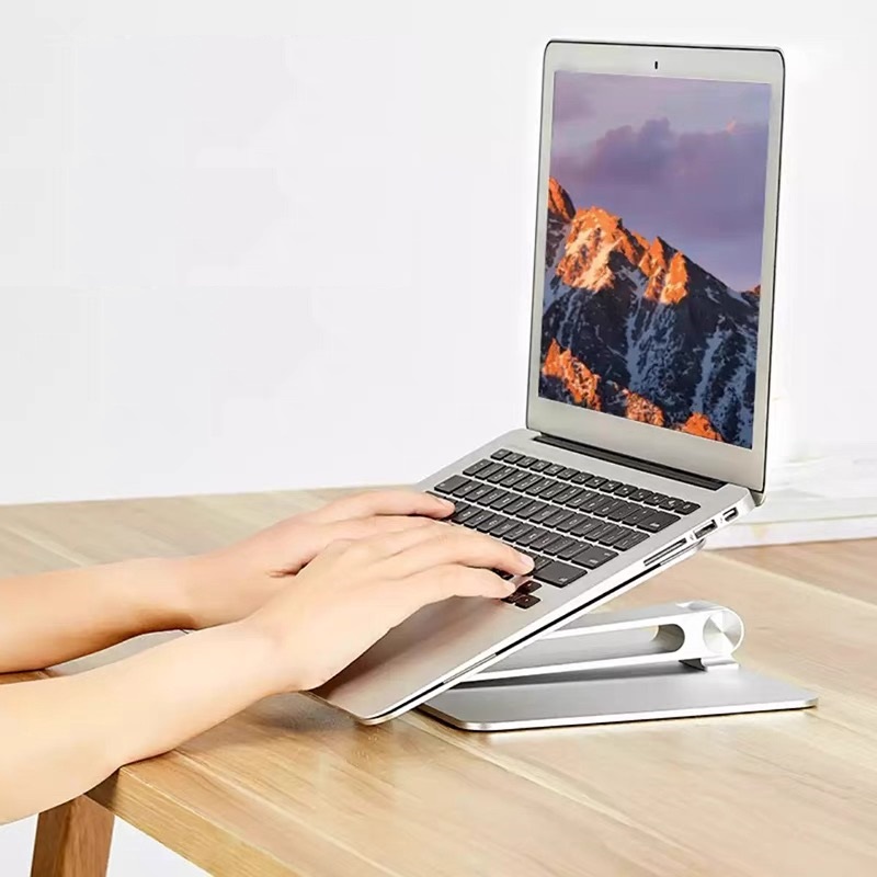 Đế nâng laptop một chân sang trọng bằng hợp kim nhôm nguyên khối chống mỏi cổ vay gáy SC34 Vu Studio - Hàng chính hãng