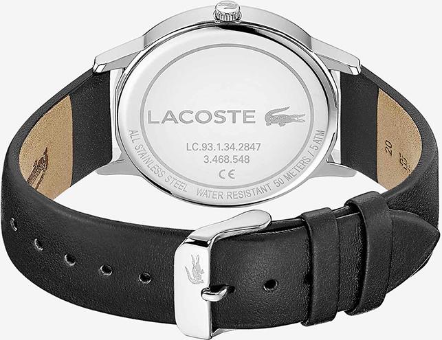 Đồng Hồ Nam Dây Da Lacoste Lịch Ngày 41mm