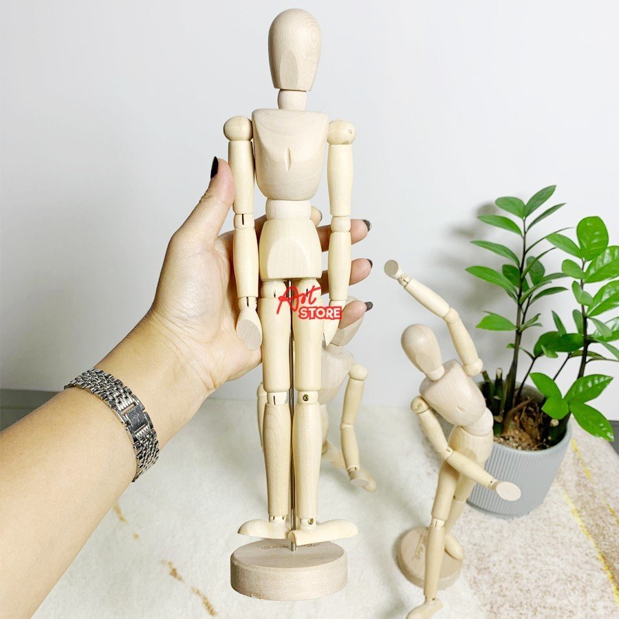 Hình Nhân Gỗ Nam Mont Marte 30cm
