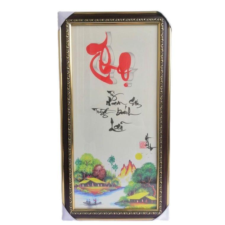 Bộ tranh thư pháp PHÚC LỘC THỌ. Quà tặng mừng thọ, mừng tân gia, khai trương.Quà tặng ông bà,cha mẹ