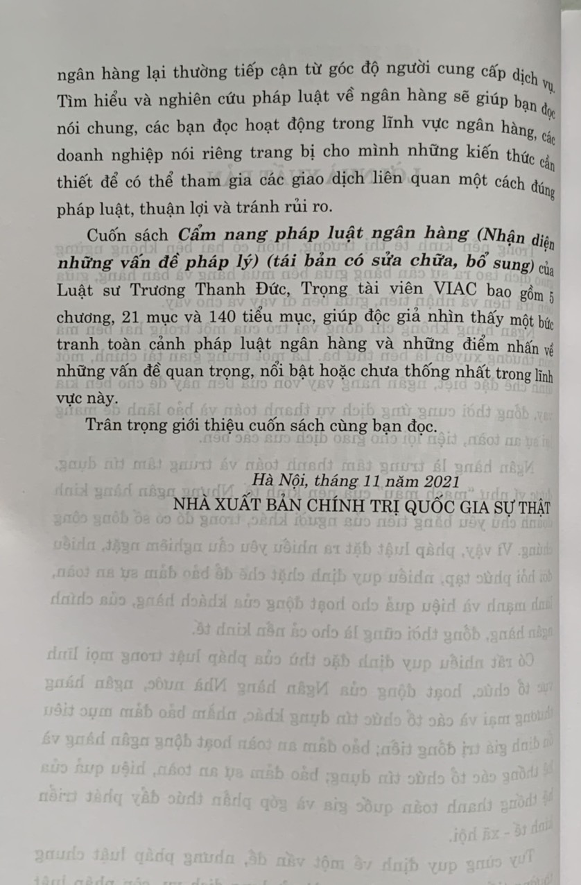 Sách Combo Kinh Doanh Sành Luật Và Cẩm Nang Pháp Luật Ngân Hàng Nhận Diện Những Vấn Đề Pháp Lý (Luật Sư Trương Thanh Đức - Trọng Tài Viên VAIC)