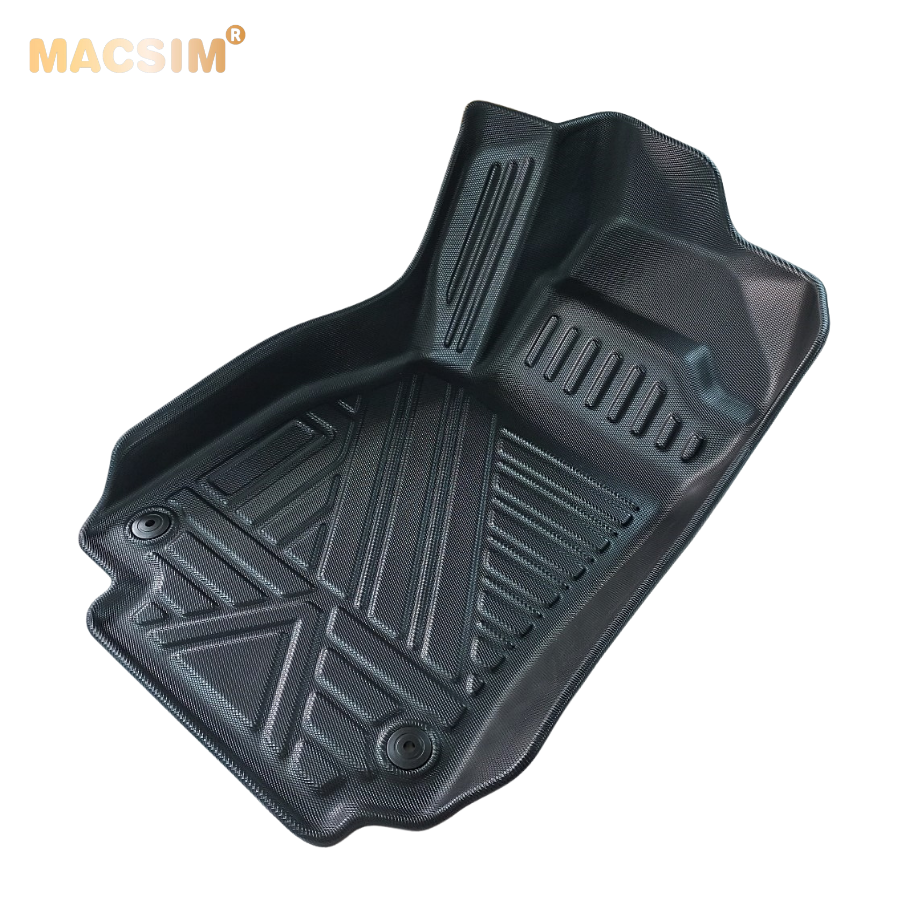 Thảm lót sàn xe ô tô Audi A7 2019 - 2021 Nhãn hiệu Macsim chất liệu nhựa TPE cao cấp màu đen