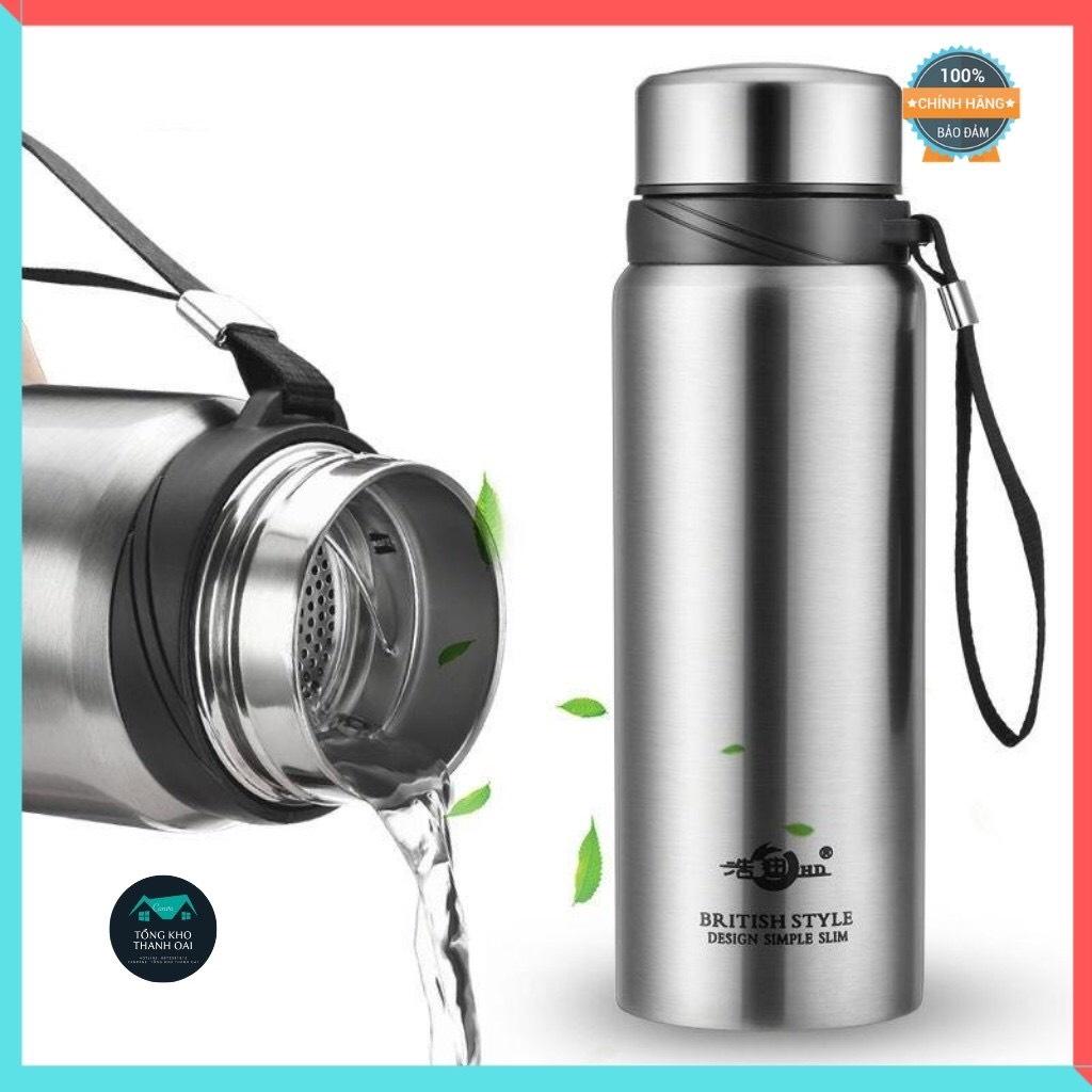 Bình Giữ Nhiệt Cao Cấp 1000ml Inox 304 Có Khay Lọc Trà