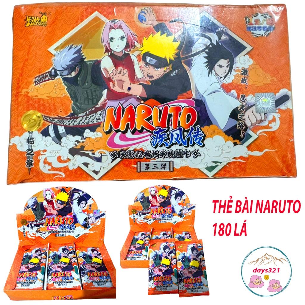 Set 180 ảnh thẻ nhân vật NARUTO card ảnh in hình anime chibi ĐẠI CHIẾN LÀNG LÁ