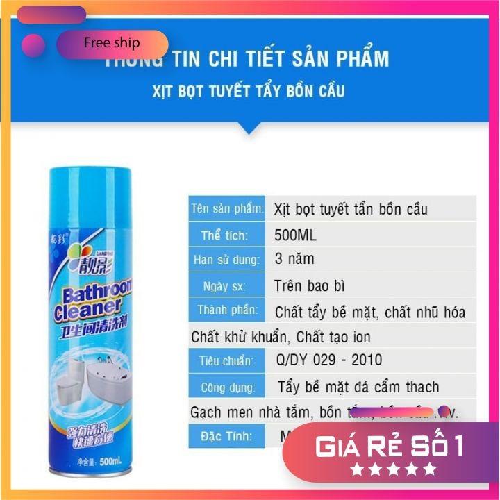 Chai tẩy rửa nhà tắm đa năng dạng xịt tạo bọt