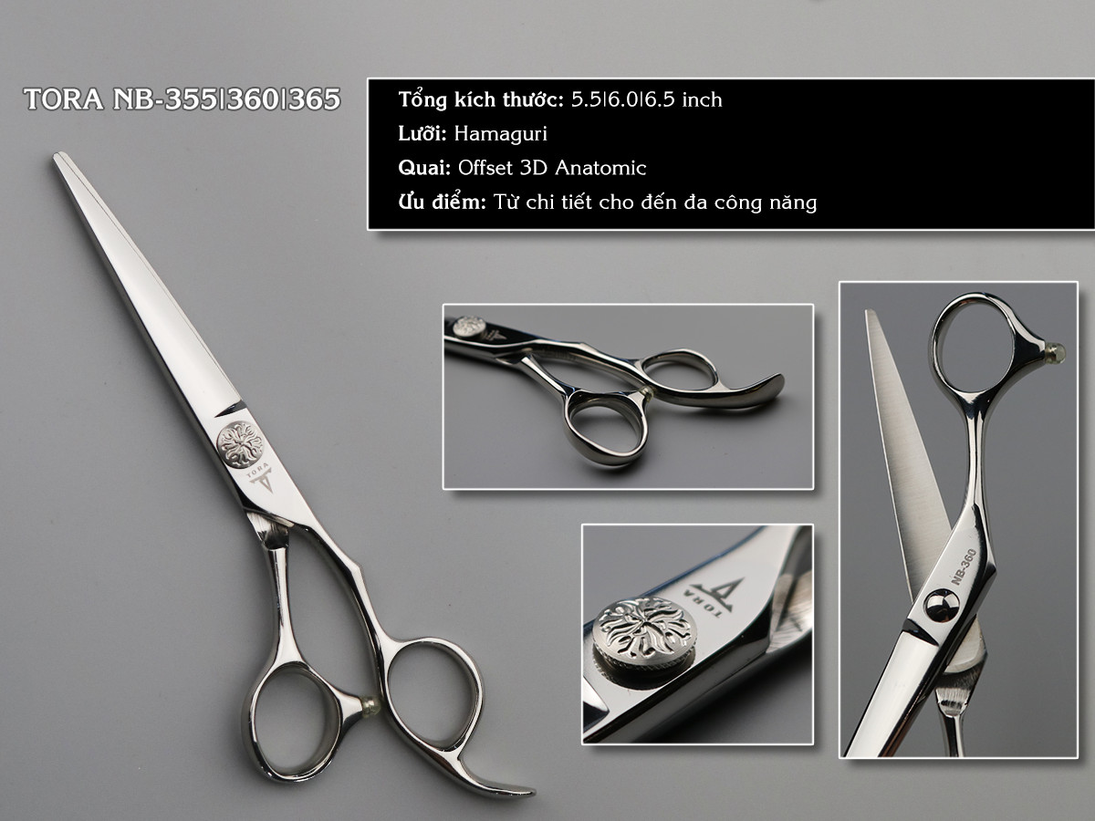 Kéo cắt tóc TORA NB-360