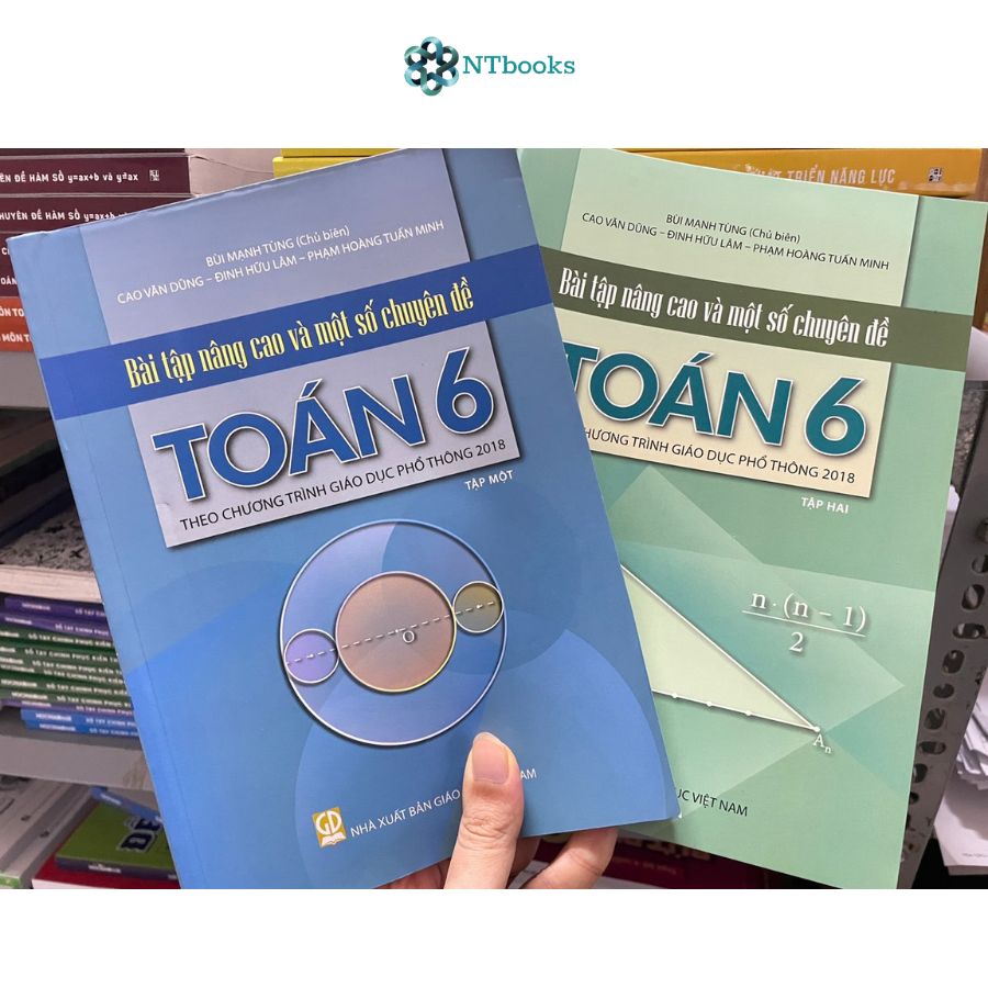 Combo 2 cuốn sách Bài tập nâng cao và một số chuyên đề Toán 6 Tập 1 + Tập 2
