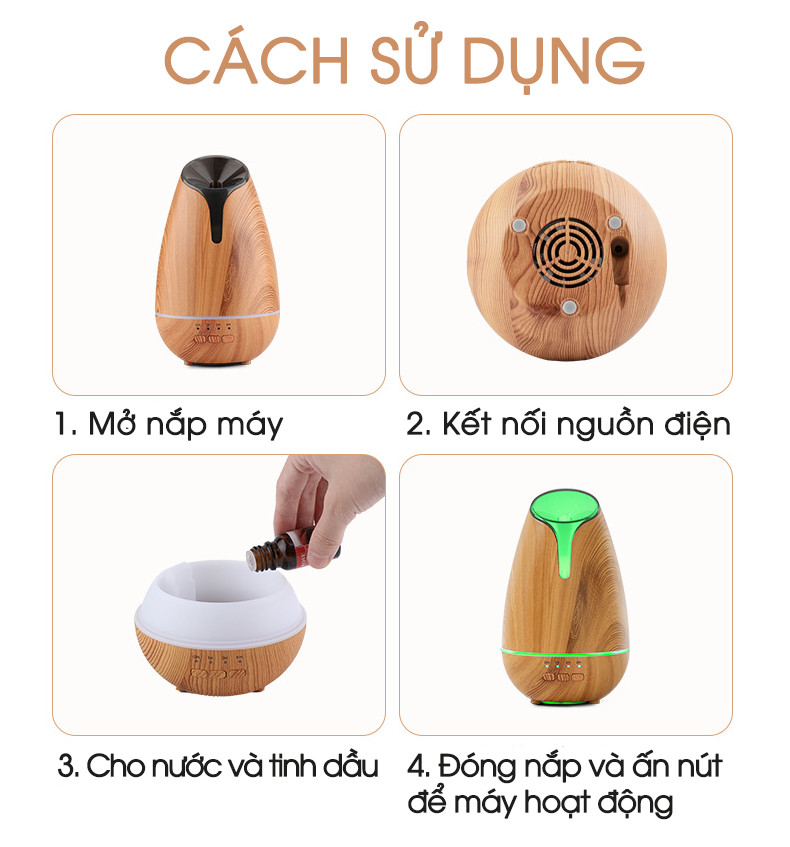 Máy khuếch tán tinh dầu cao cấp IKT6120 - Cảm ứng. . Máy xông tinh dầu thiên nhiên. Máy tỏa hương tinh dầu làm thơm phòng